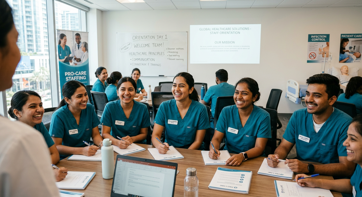 iCare caregivers attending a bedside training session